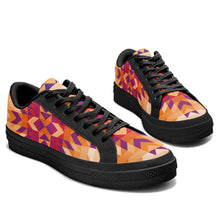 Load image into Gallery viewer, Desert Geo Aapisi Low Top Canvas Shoes Black Sole aapisi Herman 
