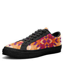 Load image into Gallery viewer, Desert Geo Aapisi Low Top Canvas Shoes Black Sole aapisi Herman 
