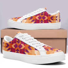 Load image into Gallery viewer, Desert Geo Aapisi Low Top Canvas Shoes White Sole aapisi Herman 
