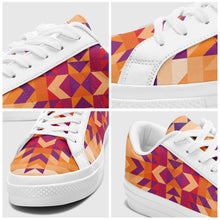 Load image into Gallery viewer, Desert Geo Aapisi Low Top Canvas Shoes White Sole aapisi Herman 
