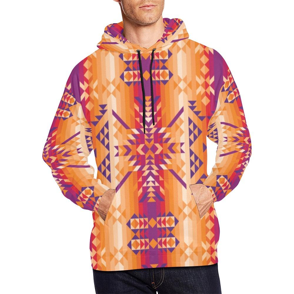 Desert Geo All Over Print Hoodie for Men (USA Size) (Model H13) All Over Print Hoodie for Men (H13) e-joyer 