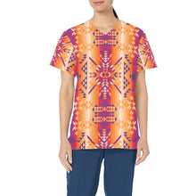 Load image into Gallery viewer, Desert Geo All Over Print Scrub Top Scrub Top e-joyer 
