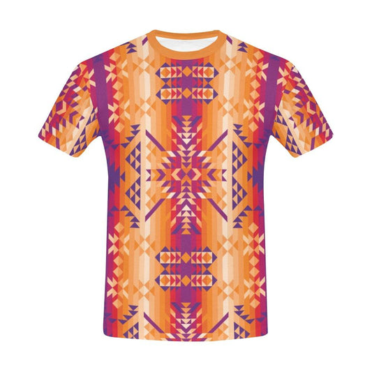 Desert Geo All Over Print T-Shirt for Men (USA Size) (Model T40) All Over Print T-Shirt for Men (T40) e-joyer 