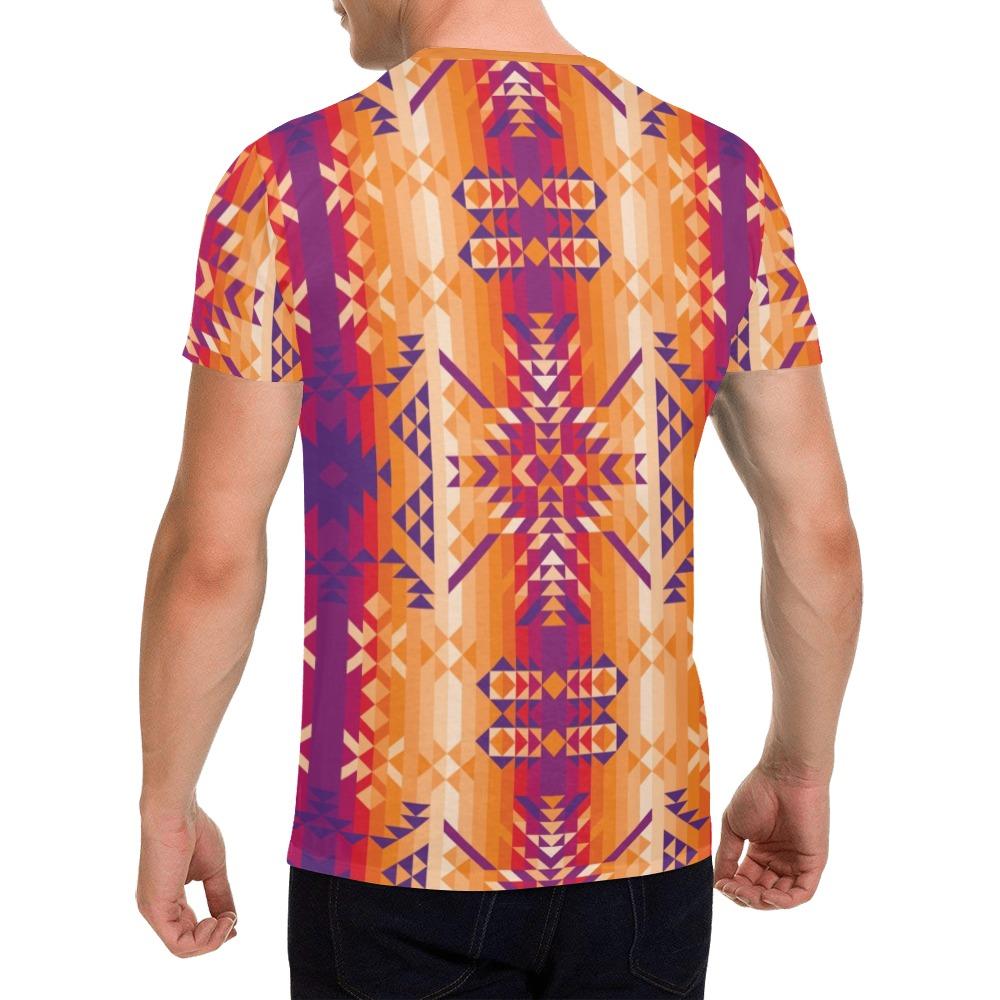 Desert Geo All Over Print T-Shirt for Men (USA Size) (Model T40) All Over Print T-Shirt for Men (T40) e-joyer 