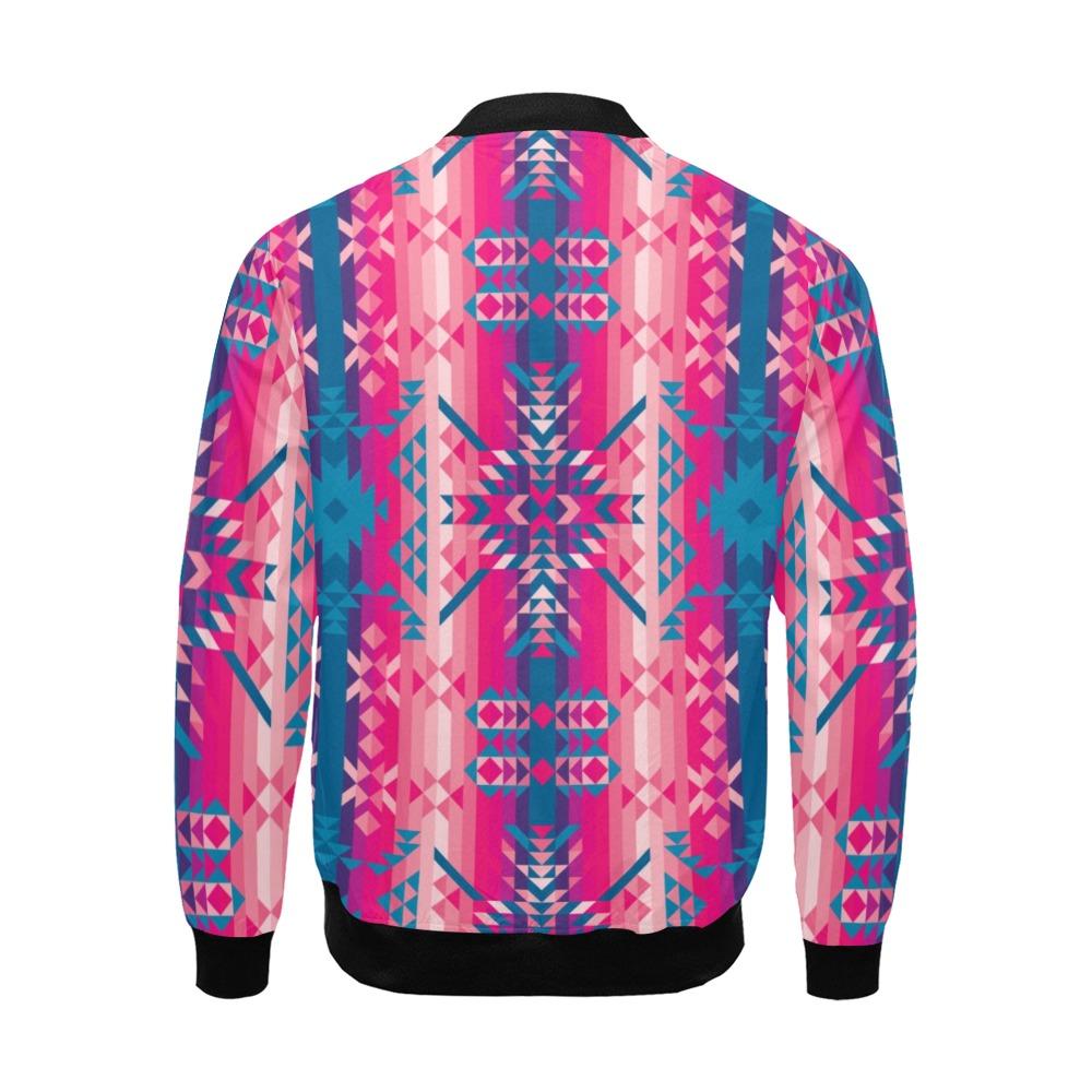 Desert Geo Blue All Over Print Bomber Jacket for Men (Model H19) All Over Print Bomber Jacket for Men (H19) e-joyer 