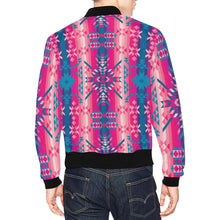 Load image into Gallery viewer, Desert Geo Blue All Over Print Bomber Jacket for Men (Model H19) All Over Print Bomber Jacket for Men (H19) e-joyer 
