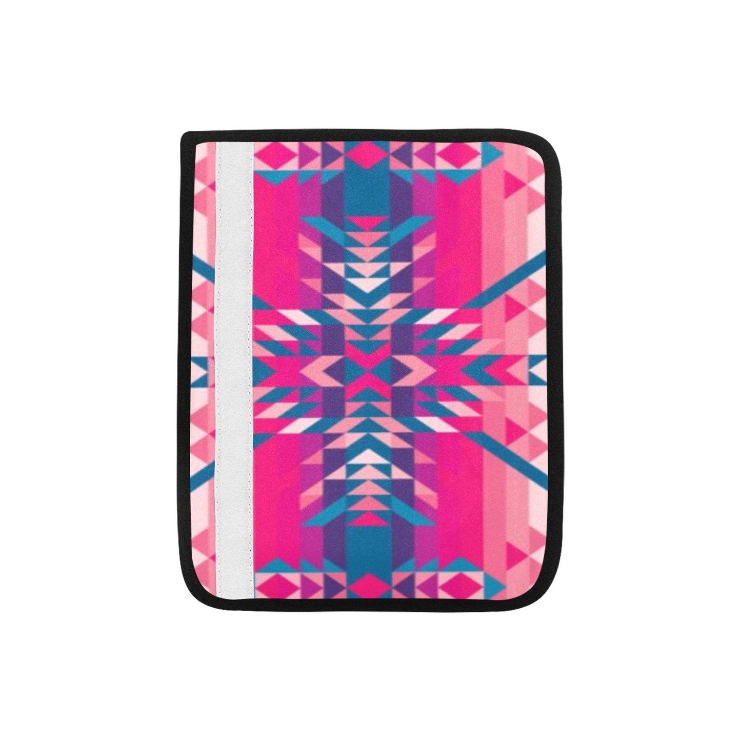 Desert Geo Blue Car Seat Belt Cover 7''x12.6'' (Pack of 2) Car Seat Belt Cover 7x12.6 (Pack of 2) e-joyer 