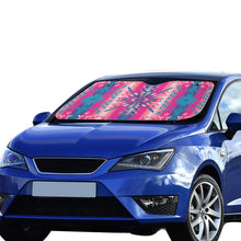 Load image into Gallery viewer, Desert Geo Blue Car Sun Shade 55&quot;x30&quot; Car Sun Shade e-joyer 
