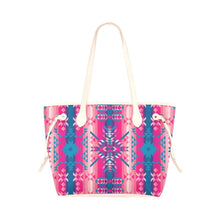 Load image into Gallery viewer, Desert Geo Blue Clover Canvas Tote Bag (Model 1661) Clover Canvas Tote Bag (1661) e-joyer 
