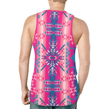 Load image into Gallery viewer, Desert Geo Blue New All Over Print Tank Top for Men (Model T46) New All Over Print Tank Top for Men (T46) e-joyer 
