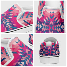 Load image into Gallery viewer, Desert Geo Blue Otoyimm Canvas Slip On Shoes otoyimm Herman 
