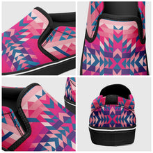 Load image into Gallery viewer, Desert Geo Blue Otoyimm Canvas Slip On Shoes otoyimm Herman 
