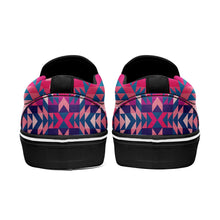 Load image into Gallery viewer, Desert Geo Blue Otoyimm Canvas Slip On Shoes otoyimm Herman 
