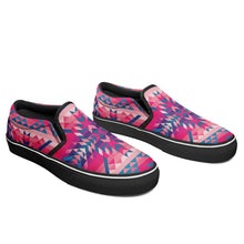 Load image into Gallery viewer, Desert Geo Blue Otoyimm Canvas Slip On Shoes otoyimm Herman 
