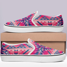 Load image into Gallery viewer, Desert Geo Blue Otoyimm Canvas Slip On Shoes otoyimm Herman 
