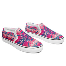 Load image into Gallery viewer, Desert Geo Blue Otoyimm Canvas Slip On Shoes otoyimm Herman 
