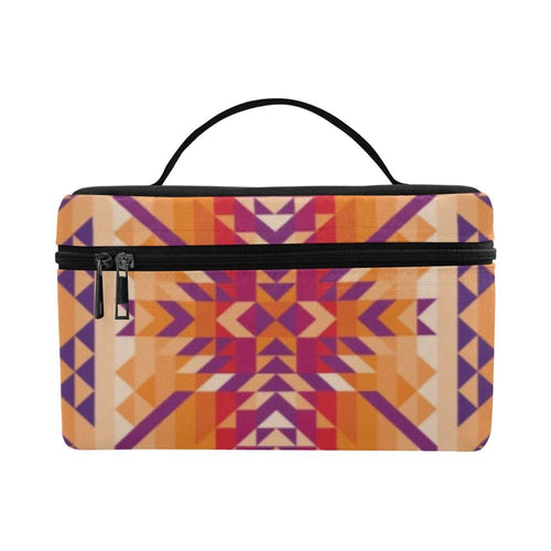 Desert Geo Cosmetic Bag/Large (Model 1658) Cosmetic Bag e-joyer 