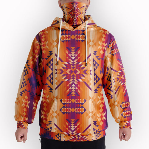 Desert Geo Hoodie with Face Cover 49 Dzine 