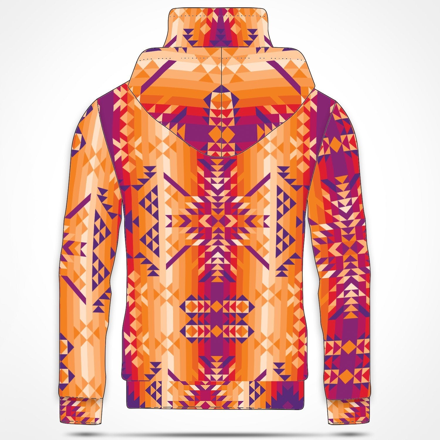 Desert Geo Hoodie with Face Cover 49 Dzine 