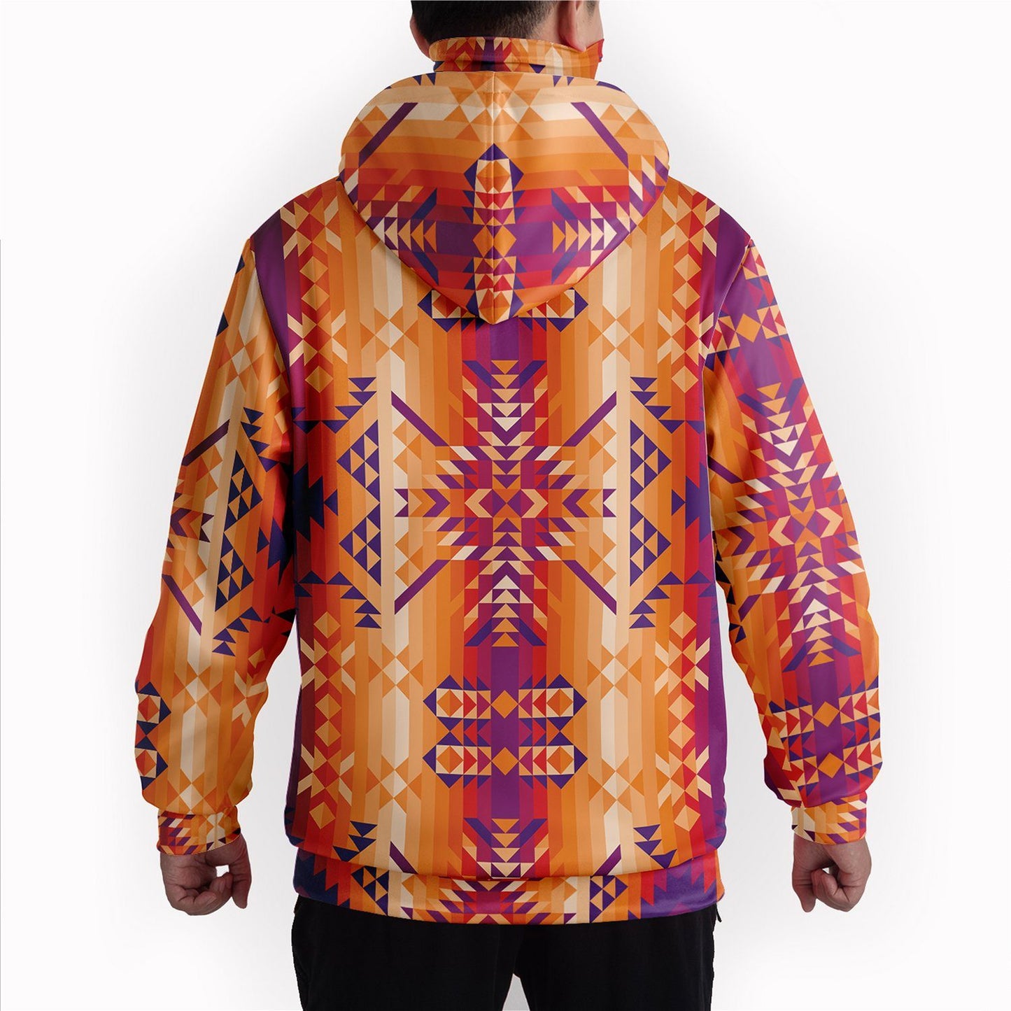 Desert Geo Hoodie with Face Cover 49 Dzine 