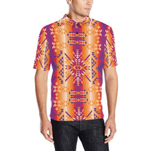 Load image into Gallery viewer, Desert Geo Men&#39;s All Over Print Polo Shirt (Model T55) Men&#39;s Polo Shirt (Model T55) e-joyer 
