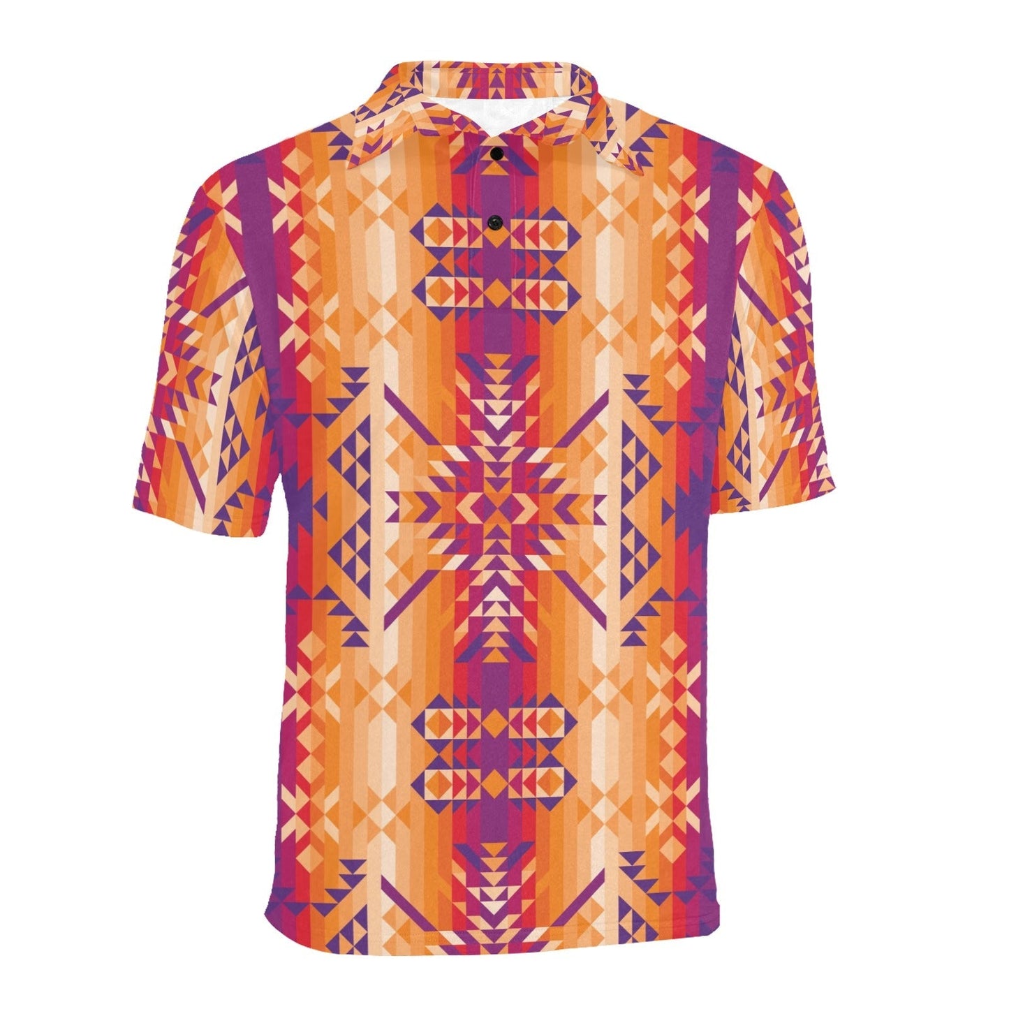 Desert Geo Men's All Over Print Polo Shirt (Model T55) Men's Polo Shirt (Model T55) e-joyer 