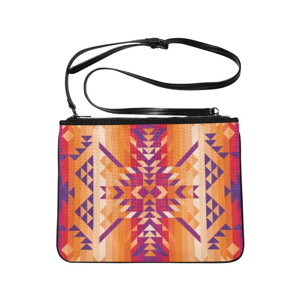 Desert Geo Slim Clutch Bag (Model 1668) Slim Clutch Bags (1668) e-joyer 