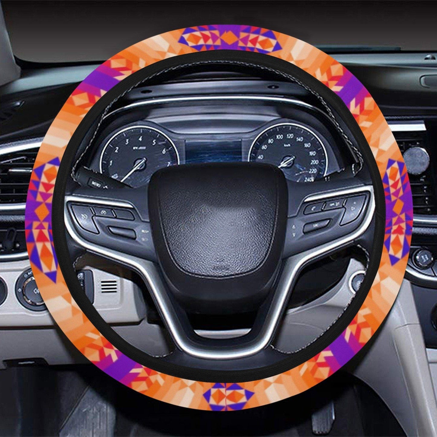 Desert Geo Steering Wheel Cover with Elastic Edge Steering Wheel Cover with Elastic Edge e-joyer 