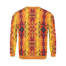 Load image into Gallery viewer, Desert Geo Yellow Red All Over Print Crewneck Sweatshirt for Men (Model H18) shirt e-joyer 
