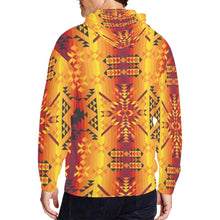 Load image into Gallery viewer, Desert Geo Yellow Red All Over Print Full Zip Hoodie for Men (Model H14) All Over Print Full Zip Hoodie for Men (H14) e-joyer 
