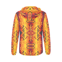 Load image into Gallery viewer, Desert Geo Yellow Red All Over Print Full Zip Hoodie for Women (Model H14) All Over Print Full Zip Hoodie for Women (H14) e-joyer 
