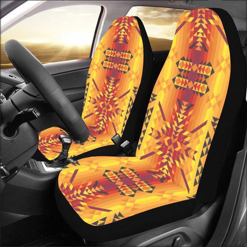 Desert Geo Yellow Red Car Seat Covers (Set of 2) Car Seat Covers e-joyer 