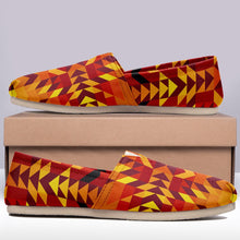 Load image into Gallery viewer, Desert Geo Yellow Red Casual Unisex Slip On Shoe Herman 
