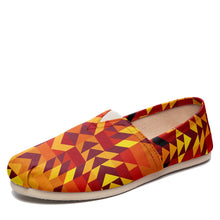 Load image into Gallery viewer, Desert Geo Yellow Red Casual Unisex Slip On Shoe Herman 
