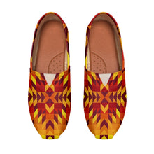 Load image into Gallery viewer, Desert Geo Yellow Red Casual Unisex Slip On Shoe Herman 
