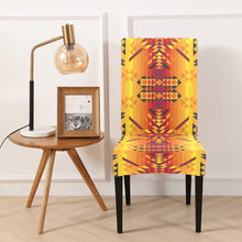 Load image into Gallery viewer, Desert Geo Yellow Red Chair Cover (Pack of 4) Chair Cover (Pack of 4) e-joyer 
