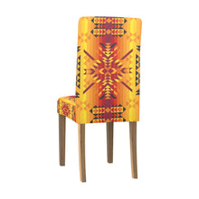 Load image into Gallery viewer, Desert Geo Yellow Red Chair Cover (Pack of 6) Chair Cover (Pack of 6) e-joyer 
