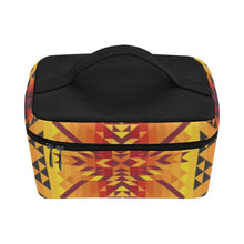 Load image into Gallery viewer, Desert Geo Yellow Red Cosmetic Bag/Large (Model 1658) Cosmetic Bag e-joyer 
