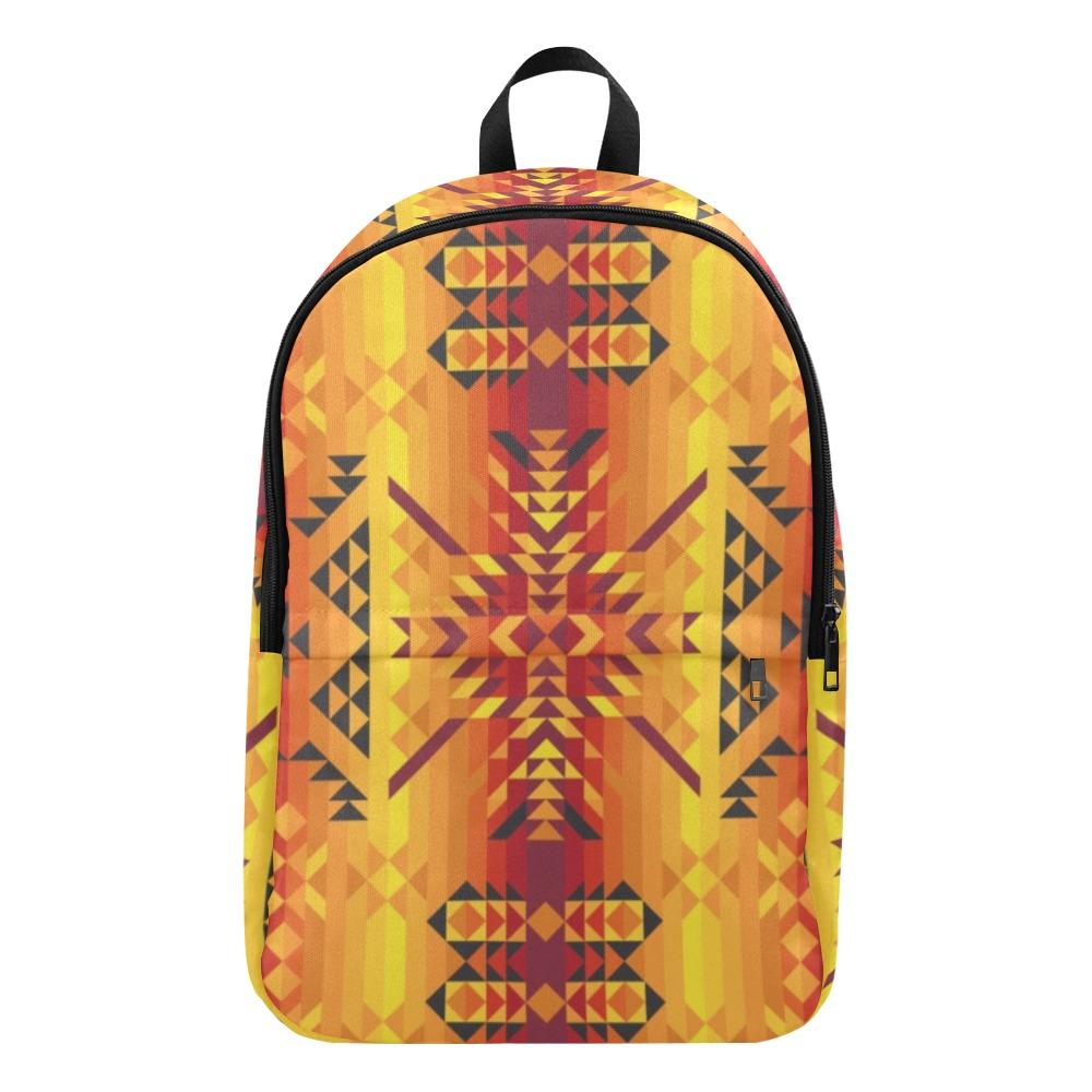 Desert Geo Yellow Red Fabric Backpack for Adult (Model 1659) Casual Backpack for Adult (1659) e-joyer 