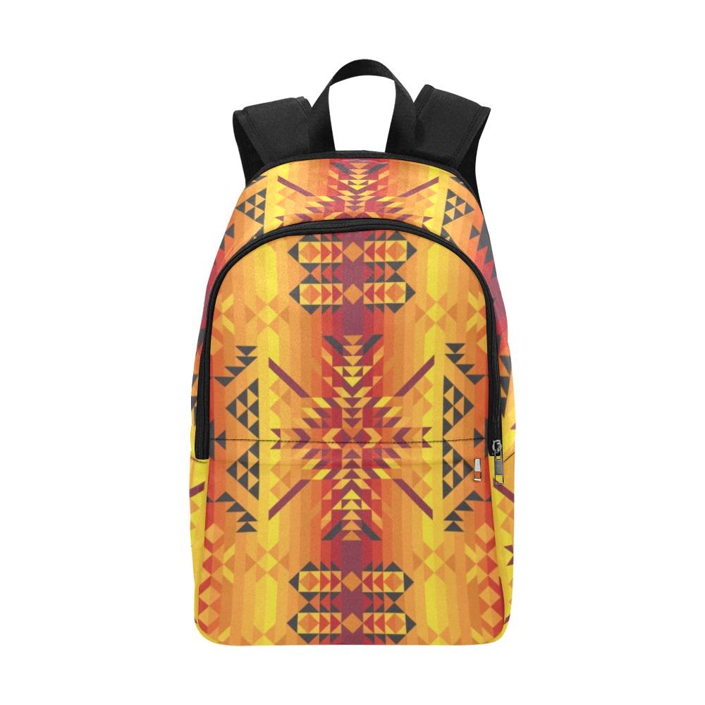 Desert Geo Yellow Red Fabric Backpack for Adult (Model 1659) Casual Backpack for Adult (1659) e-joyer 