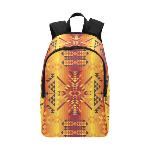 Desert Geo Yellow Red Fabric Backpack for Adult (Model 1659) Casual Backpack for Adult (1659) e-joyer 