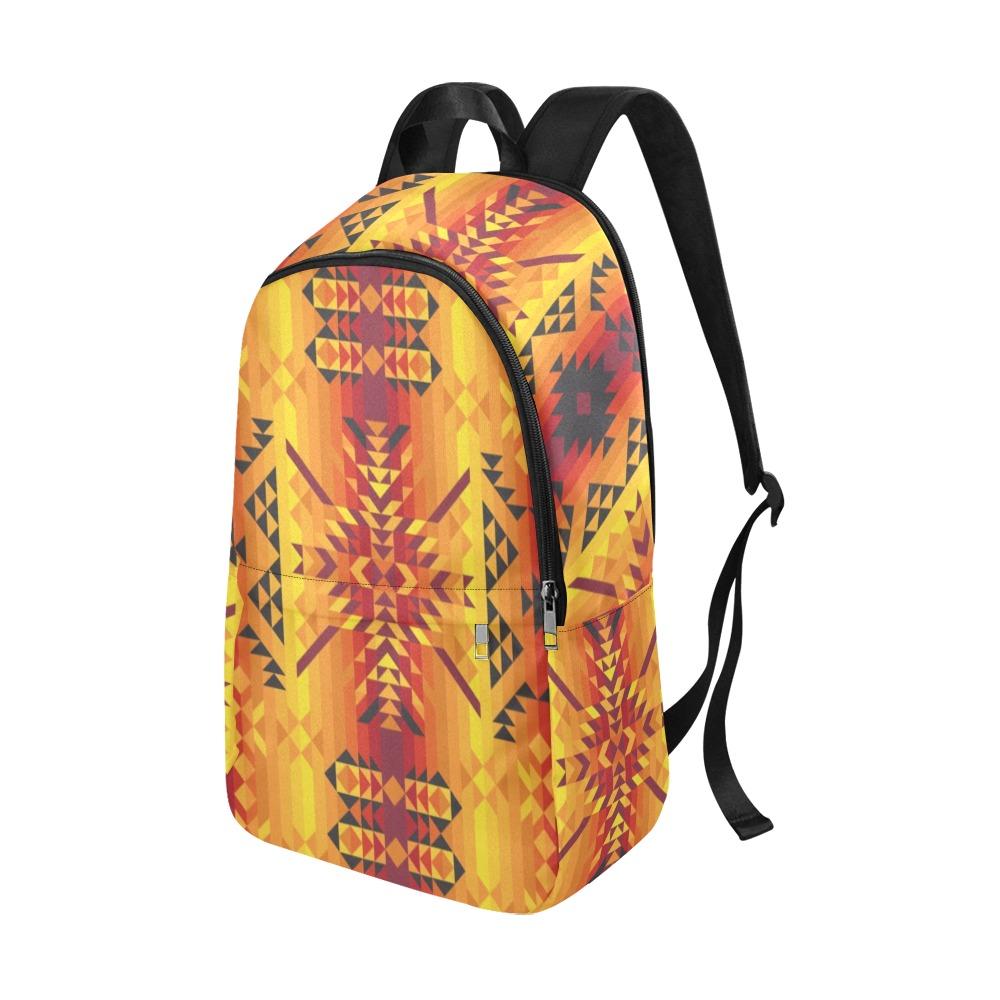 Desert Geo Yellow Red Fabric Backpack for Adult (Model 1659) Casual Backpack for Adult (1659) e-joyer 