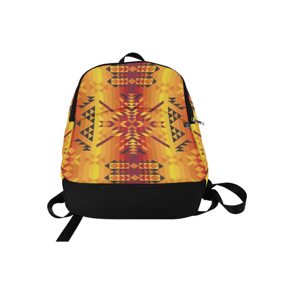 Desert Geo Yellow Red Fabric Backpack for Adult (Model 1659) Casual Backpack for Adult (1659) e-joyer 