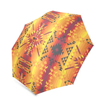 Load image into Gallery viewer, Desert Geo Yellow Red Foldable Umbrella (Model U01) Foldable Umbrella e-joyer 
