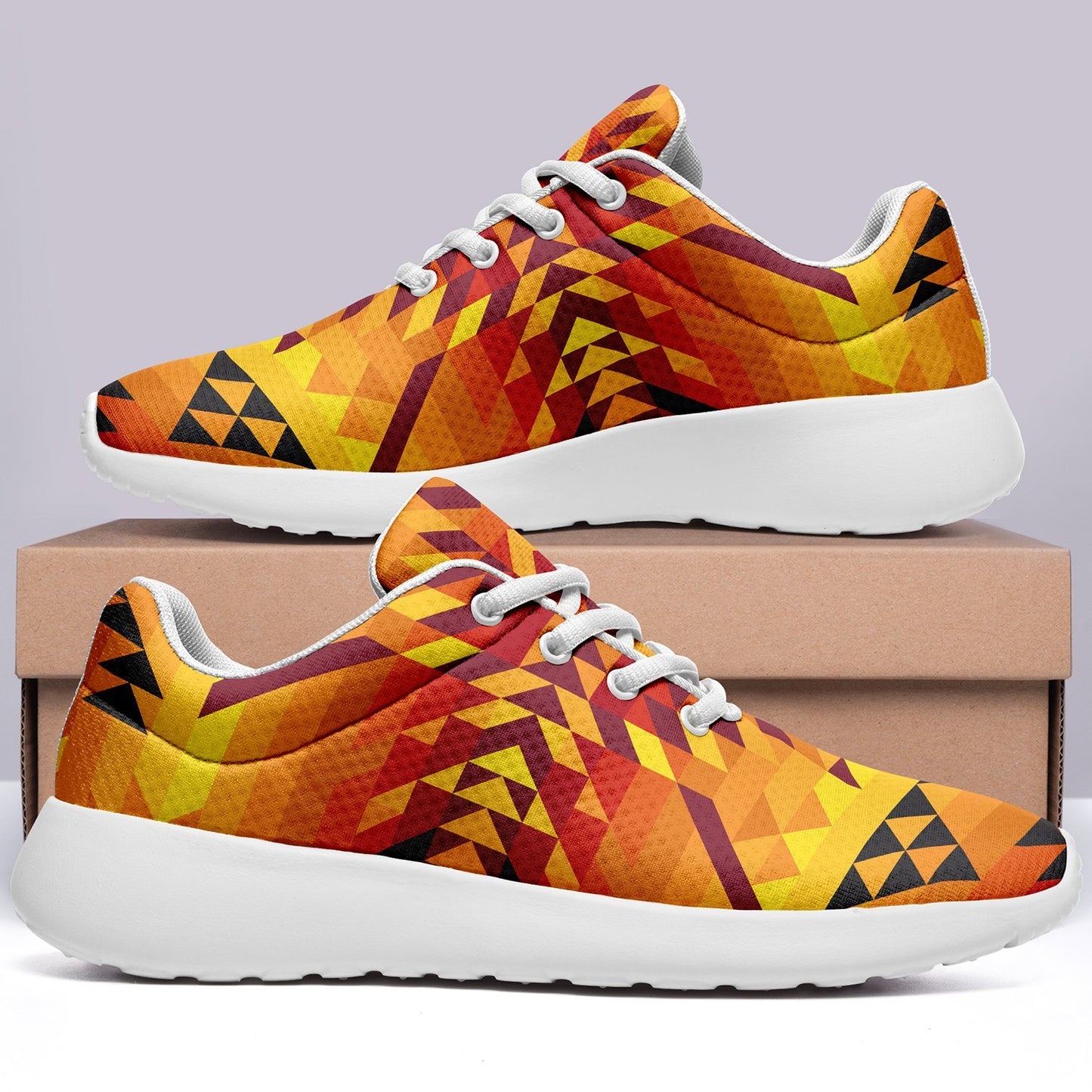 Desert Geo Yellow Red Ikkaayi Sport Sneakers ikkaayi Herman 