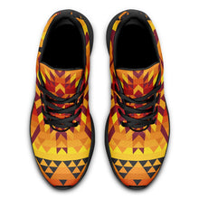 Load image into Gallery viewer, Desert Geo Yellow Red Ikkaayi Sport Sneakers ikkaayi Herman 
