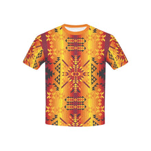 Load image into Gallery viewer, Desert Geo Yellow Red Kids&#39; All Over Print T-shirt (USA Size) (Model T40) All Over Print T-shirt for Kid (T40) e-joyer 
