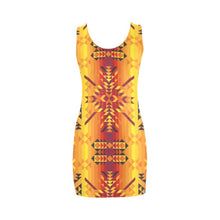 Load image into Gallery viewer, Desert Geo Yellow Red Medea Vest Dress (Model D06) Medea Vest Dress (D06) e-joyer 
