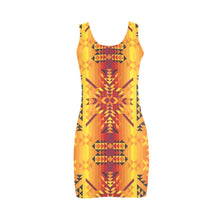 Load image into Gallery viewer, Desert Geo Yellow Red Medea Vest Dress (Model D06) Medea Vest Dress (D06) e-joyer 
