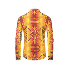 Load image into Gallery viewer, Desert Geo Yellow Red Men&#39;s All Over Print Casual Dress Shirt (Model T61) Men&#39;s Dress Shirt (T61) e-joyer 
